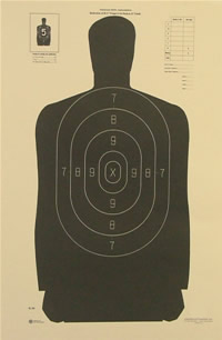 NRA Police Silhouette 25 yd.
			  Reduction from B-27