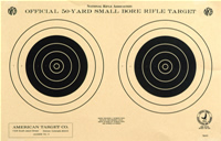 TQ 3/2 50 Yard Rifle Two Bullseye