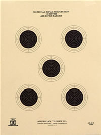 10 Meter (33 Ft.) Air Rifle Five Bullseye