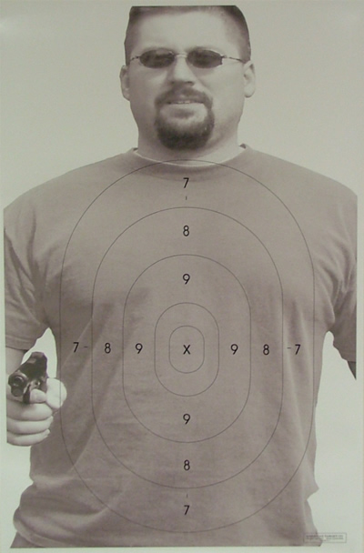 Law Enforcement Photo Target with B-27 scoring