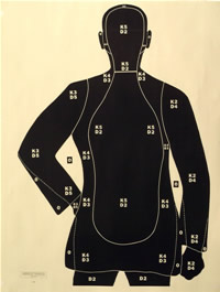 Police Silhouette Target B-21