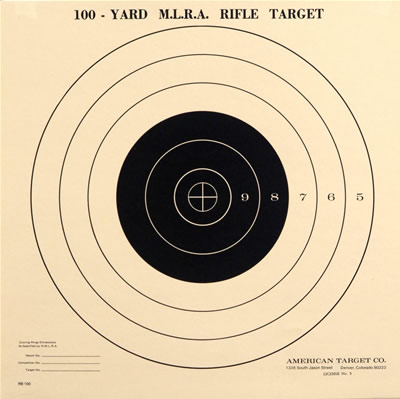 National Muzzle Loading Rifle Association Type-100 yard single Bullseye