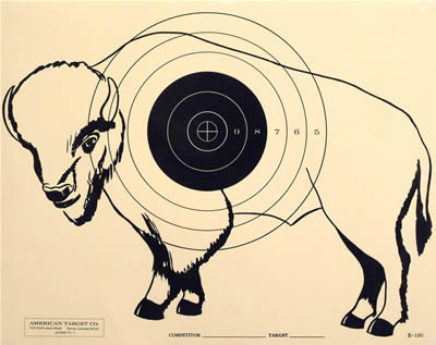 National Muzzle Loading Rifle Association Type-Buffalo Single Bullseye 100 yard
